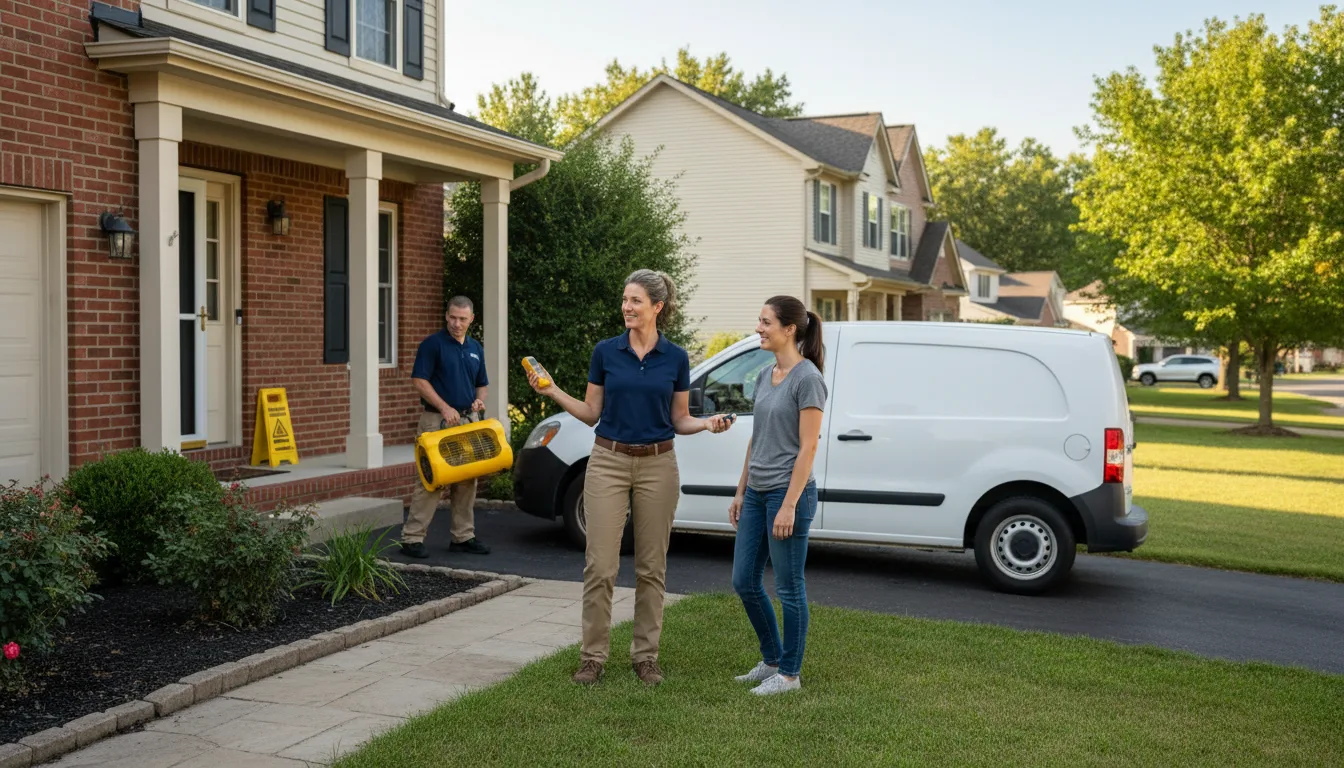 Water restoration image for Home Water Damage Repair in Burgoon, OH